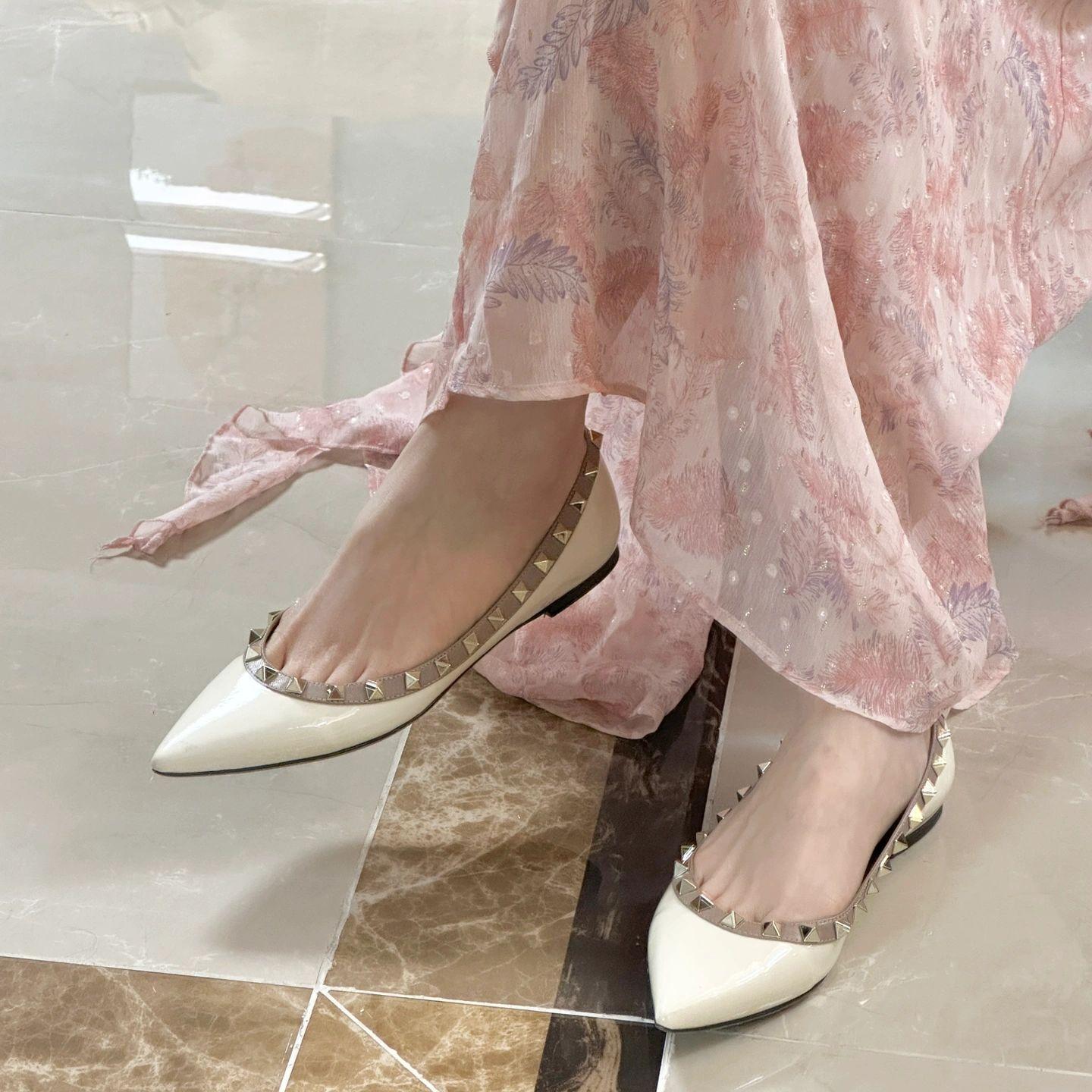 

Версия из коровьей кожи~ Классические кожаные туфли-лодочки с заклепками, женская обувь в стиле ol, мягкая подошва, туфли Мэри Джейн, на плоской подошве, маленькие кожаные туфли 40