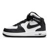 Чорно-білі дитячі кросівки Stussy x Air Force 1 Mid PS DN4158-002