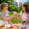 Disposable Transparent Stand Up Drink with Spout 20 Pack with Funnel for Beverage Bags