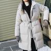 Skechers Windproof Water-Repellent Oil-Resistant Cold-Resistant Warm Sports Casual Hooded Woven Puffer Coat Long Duck Down Jacket P423W126-00PD