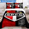 3PCS Paulo Fc Emblem Printed Soft Bedding Set,Including 1pc Duvet Cover And 2pcs Pillowcases Perfect for Bedroom, Dormitory, Fan Gift