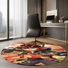 Genshin Impact Printed Round Rug Carpet Chair Rug Area Rug Entryway Doormats,for Office Chair Living Room Bedroom Kitchen Room.