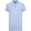 Solid Color Simple Embroidered Logo Contrast Trim Short Sleeve Polo Shirt Men Tops Sky-Blue MW0MW30780C1Z