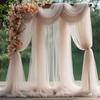 10/5/3/2/1M Wedding Tulle Backdrop Curtains,Sheer Backdrop Curtains,Birthday Party Baby Shower,Photography Backdrop Decoration