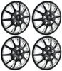 Viz VIZ-WJ5004CBL12-001 12" Wheel Cover T02 4 Pcs General Purpose (Plated Black)