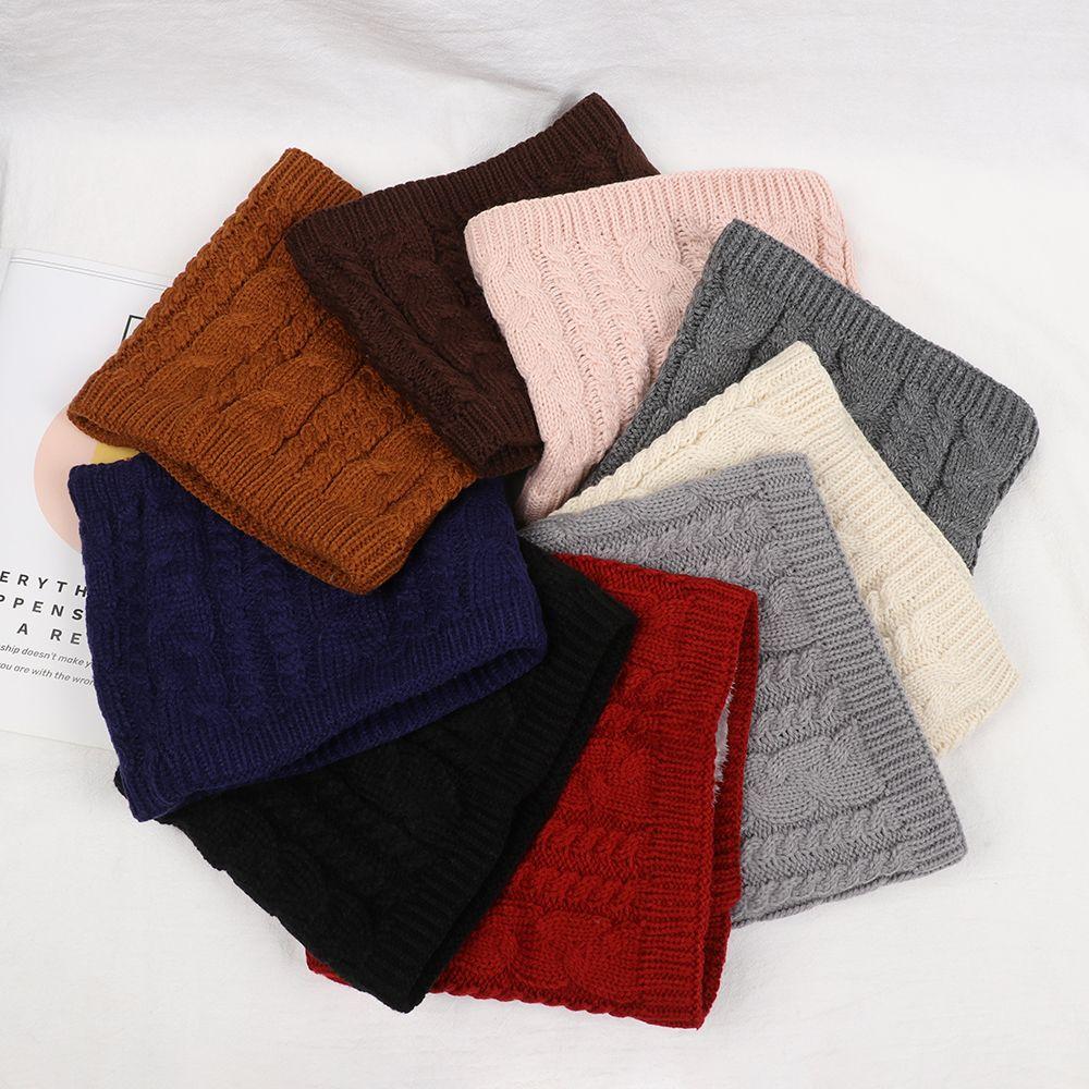 Winter Warm Collar  Cowl Go Out Wrap Brushed Knit Loop Snood Shawl Thicken Scarf Neck Warmer Circle