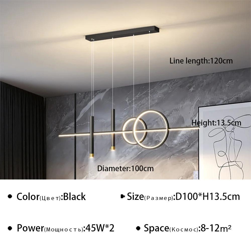 Nowoczesna lampa wisząca LED Żyrandol nad stół jadalny Do jadalni Kuchni Dekoracja domu Lampa wisząca Oprawa oświetleniowa do wnętrz Żyrandol