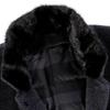 Winter Double-sided Cashmere Coat for Men, Mink Collar, Down Gallbladder Stand-up Collar, Thickened Removable High-end Woolen Woolen Coat