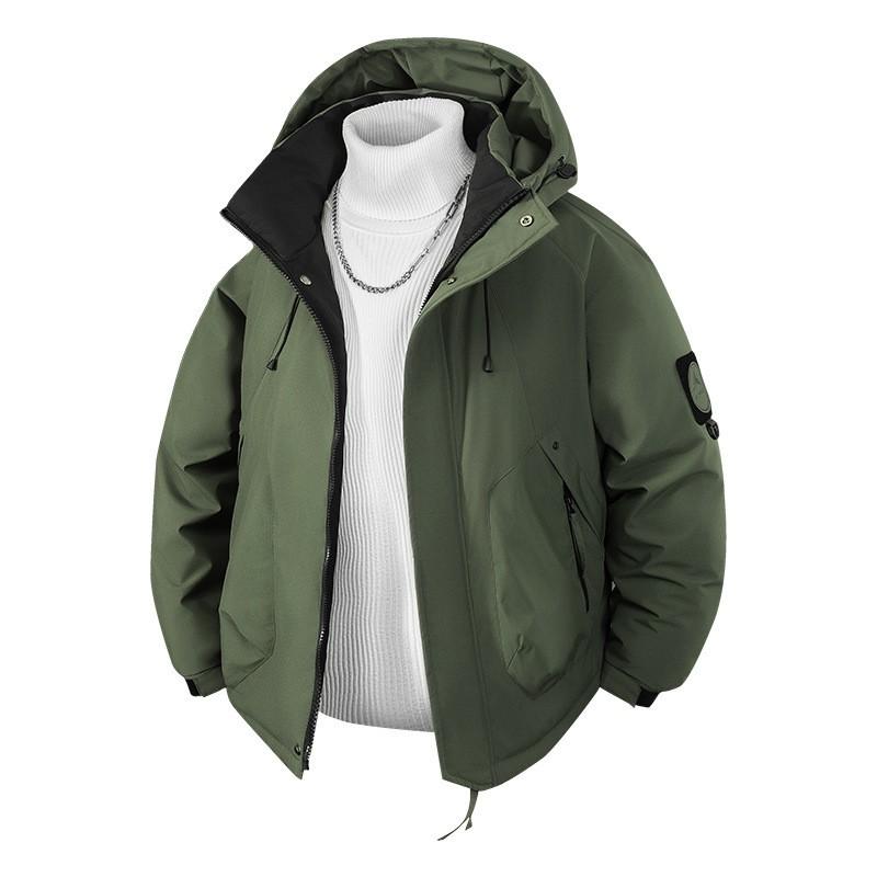 Couple Winter Hiking Cotton Jacket Thick Warm Outdoor Stand Collar Coat Men Women