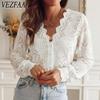 Moda feminina casual primavera outono cor sólida estampa manga comprida blusas e camisas
