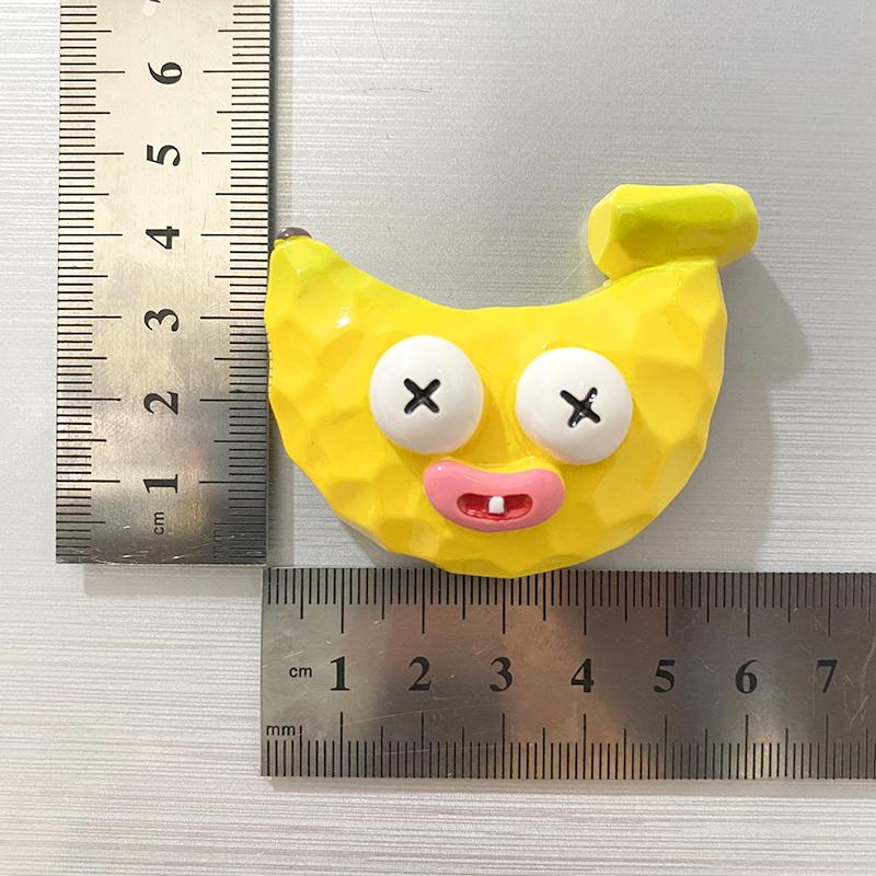 3Pcs Cartoon Funny Fridge Stickers Cute & Creative Resin 3D Refrigerator Stickers Magnetic Kitchen Decor