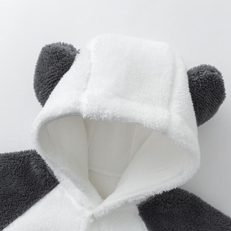 Mini Balabala Warm Fleece Hooded Romper