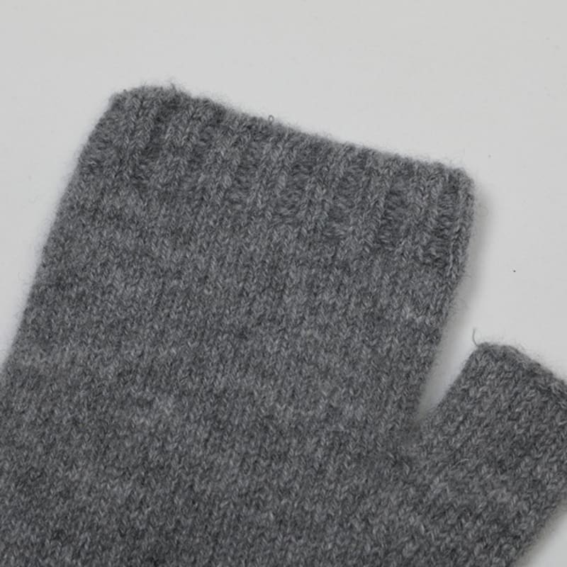 CALLAITE 100% Cashmere Hand Warmer Gloves - Beige