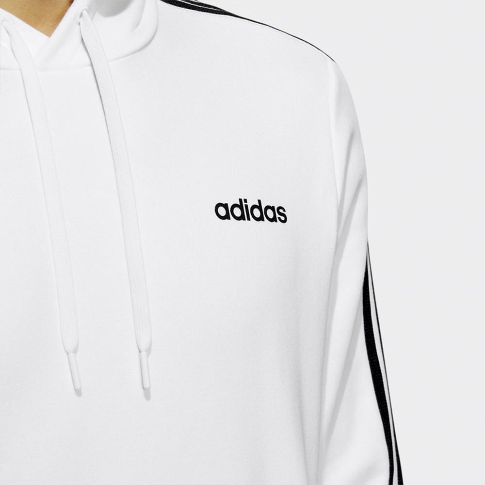 Adidas Neo Casual Sport Hoodie with Side Stripes Men Tops White H53023