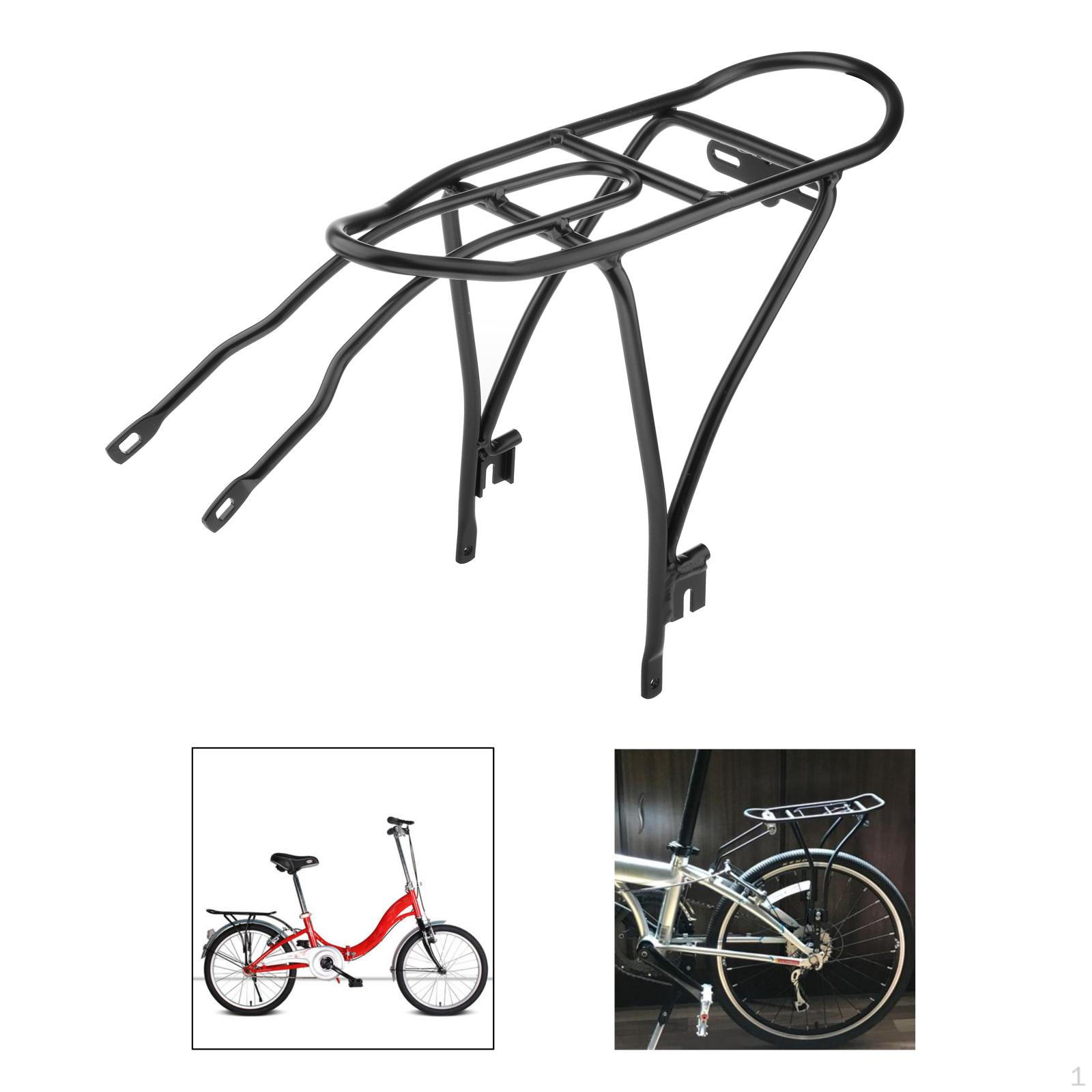 Bike Rear Rack Seat Post Mount Luggage Carrier Black