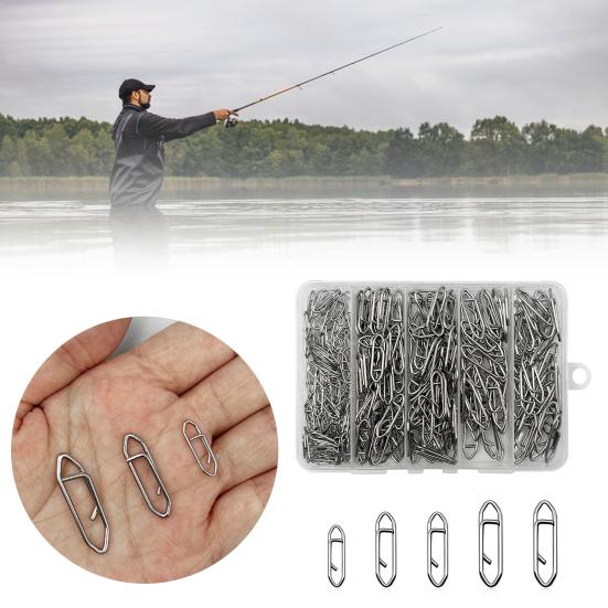 260Pcs Fishing Speed Clips Rustproof High Strength Freshwater Saltwater Stainless Steel Speed