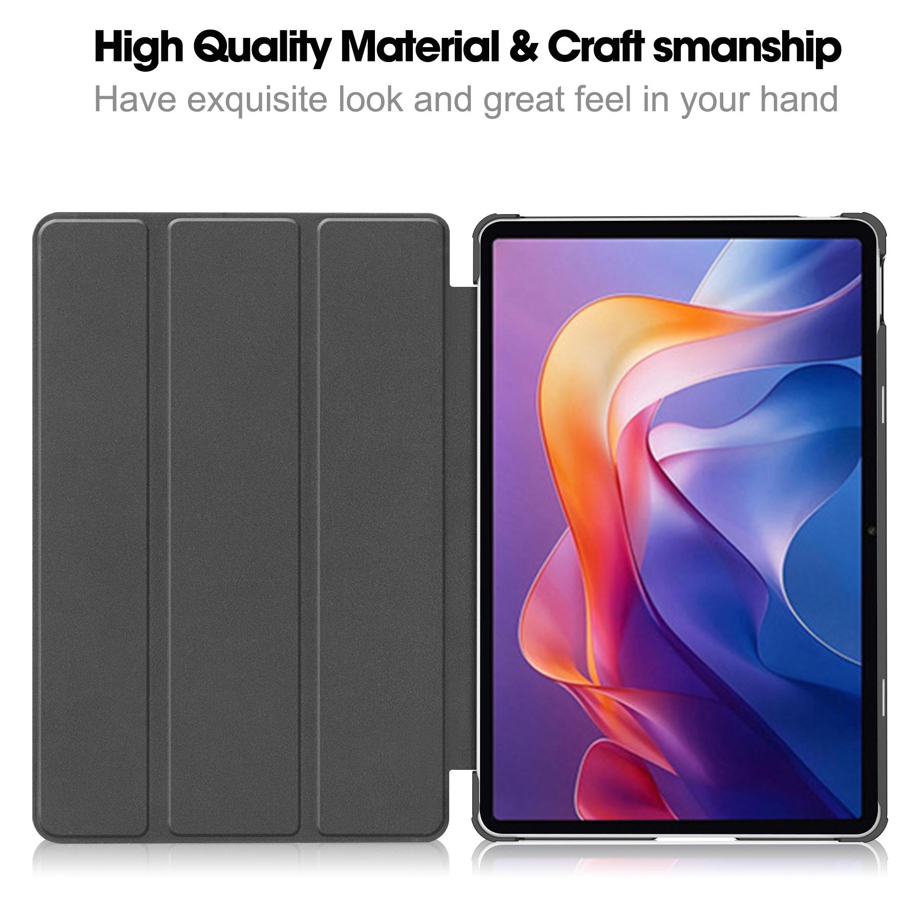 

For Xiaomi Redmi Pad 2 Case Anti-Drop Leather Stand Tablet Cover Purple