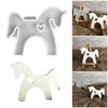 Delicate Small Horse Silicone Casting Mold For Crafting Decorative Plasters Ornament And Cake Decors Valentines Day Gift