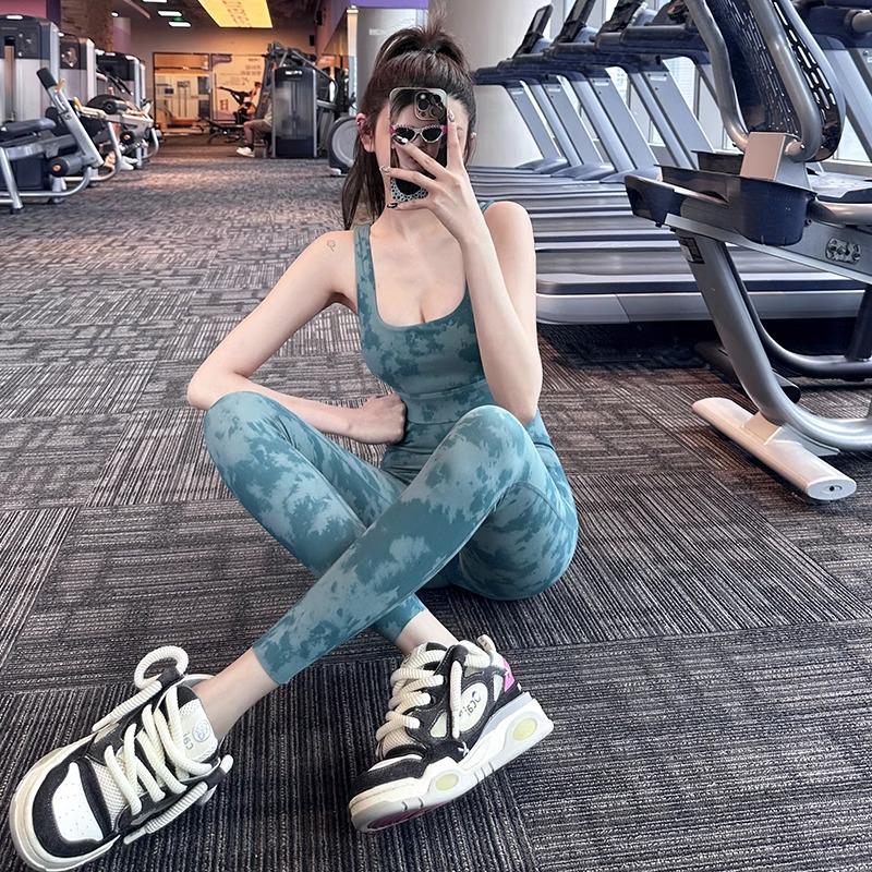 Women's High Waist Tie-Dye Yoga Leggings – Quick-Drying, Hip-Lifting Fitness Pants for Pilates and Training