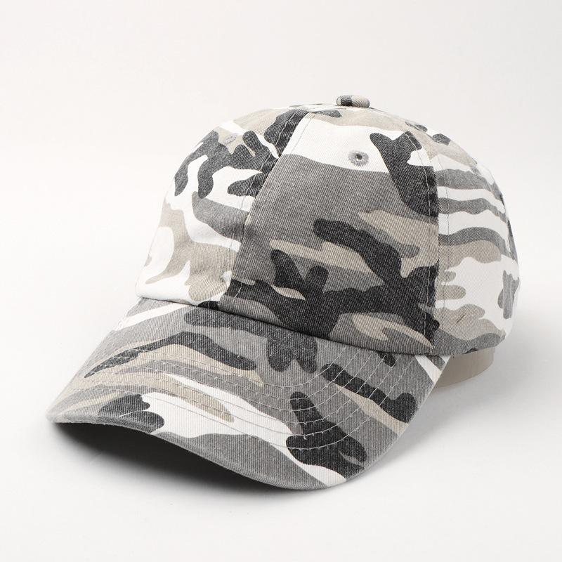 New Cotton washed Denim Camouflage Baseball Cap Spring and Summer Men and Women Fashion Trendy Paired with Baseball Cap