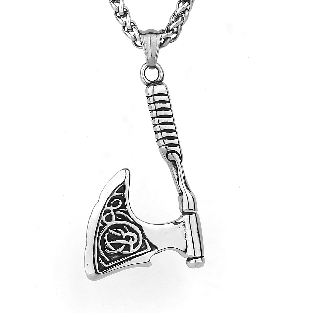 

Руна Викинга Феникса, титановая сталь, кулон в стиле хип-хоп, уличная мода, ожерелье с подвеской