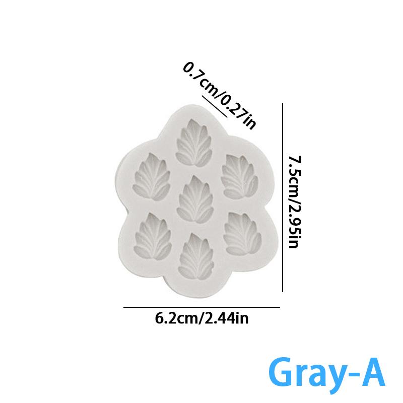 

Tropical Ginkgo Palm Maple Leaf Monstera Silicone Mold Chocolate Candy Fondant Mould Diy Clay Resin Model Cake Decorating Tools as the picture