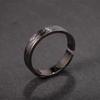 Adjustable Silver-Plated Geometric Ring Men Women Minimalist Vintage Style Moon Motif Finger