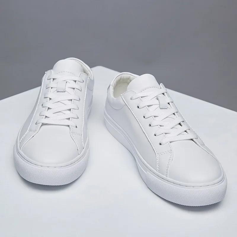 Men's Genuine Leather Shoes Luxury Designer Sneakers Fashion Business Casual Shoes for Men Lace Up Walking Flats Zapatos Hombre