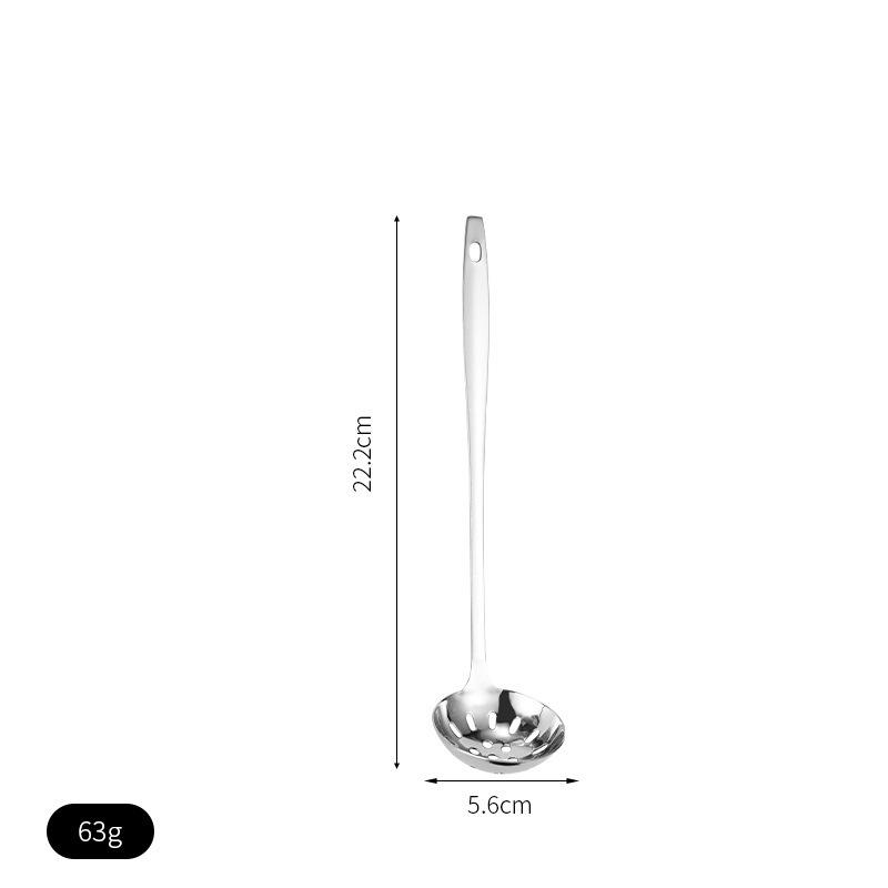 Stainless Steel Soup Spoon Ladle with Colander for Household or Restaurant Use