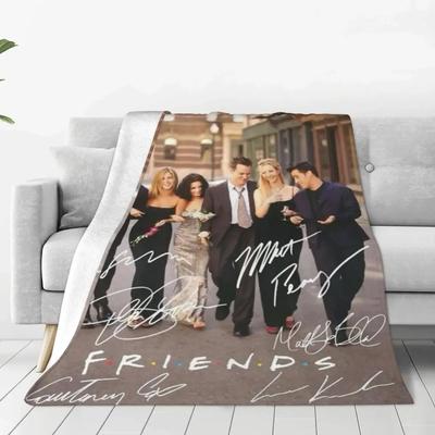 Friends TV Show Blankets Coral Cool Fleece Plush Spring Autumn Multifunction Soft Throw Blanket for Bedding Couch Quilt