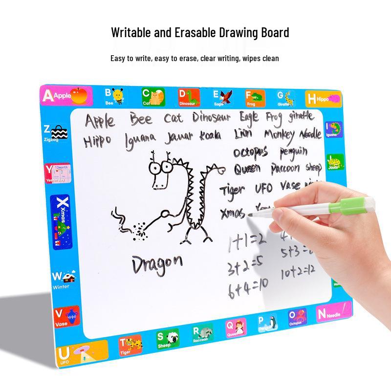 CPCE 4-in-1 Children's Educational Puzzle: Early Learning Cartoon Cognitive Board & Baby Drawing Toy