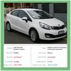 Door Slot Mat for KIA RIO 3 K2 1.6L 1.4L Pride UB 2011~2014 Cup Holder Sticker Lnterior Rubber Groove Cushion Coaster Accessorie