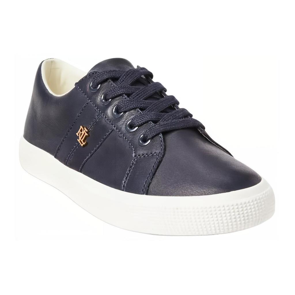 Polo Ralph Lauren Janson II Leather Comfortable Versatile Low-Top Sneakers Women Sneakers Dark-Blue WALRFTW0CT20076