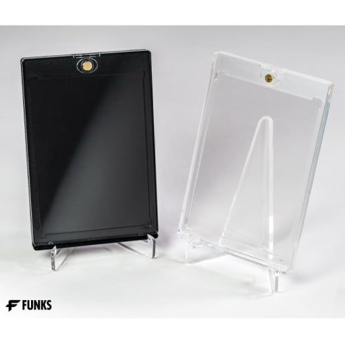 FUNKS Magnetic Loader, Black, Card Loader, Black, Trading Cards, 35pt Loader, Trading Card Case, UV Protection, Magnetic Holder, Protection, Storage,