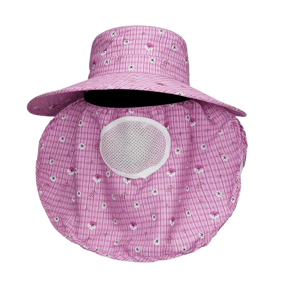 

Mesh Breathable Sun Hat Wide Brim Face Neck Protection Sunscreen Hat Fordable Anti-UV Agricultural Work Cap Outdoor Camping фиолетовый