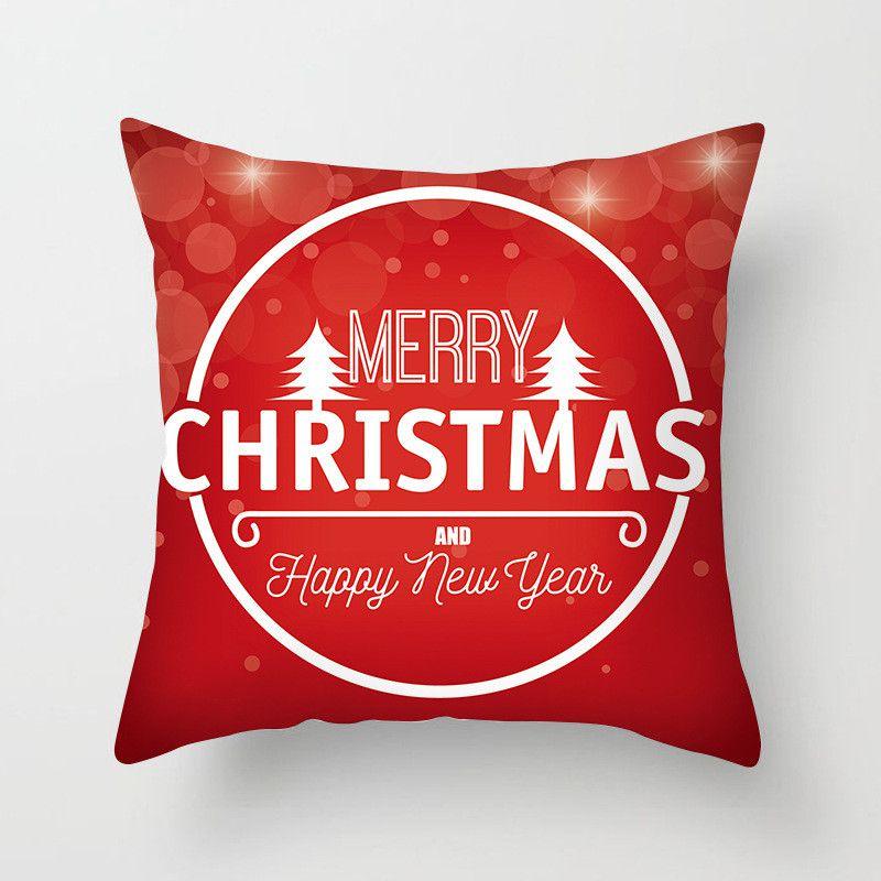 Luxurious Peach Skin Velvet Christmas Cushion Cover With Invisible Zipper Design