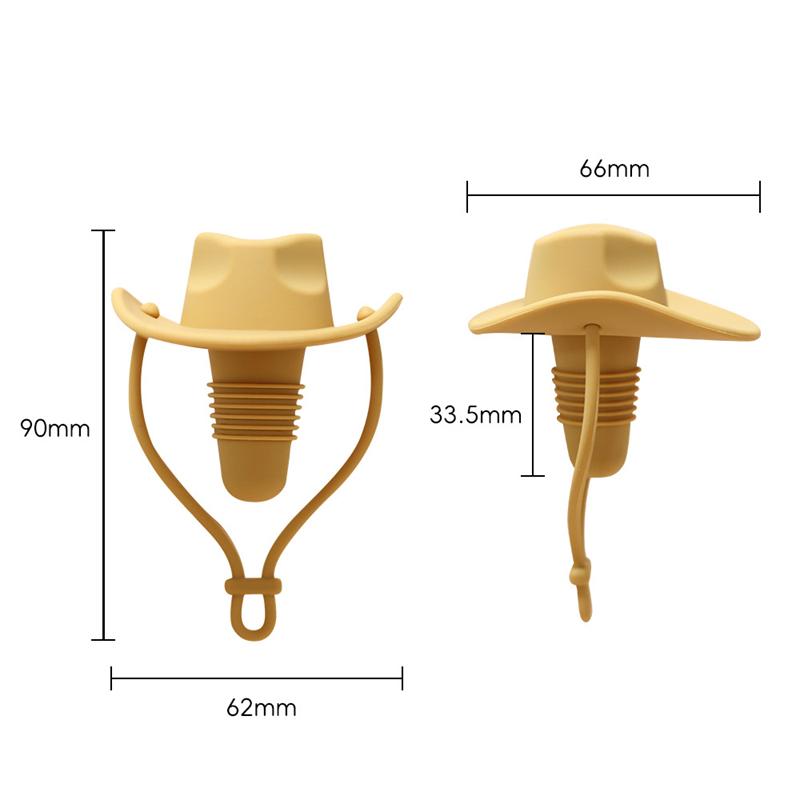 Creative Silicone Cowboy Hat Wine Cork Champagne Beer Bottle Stopper Beverage Leak-Proof Sealer Cap Plug Kitchen Bar Accessories