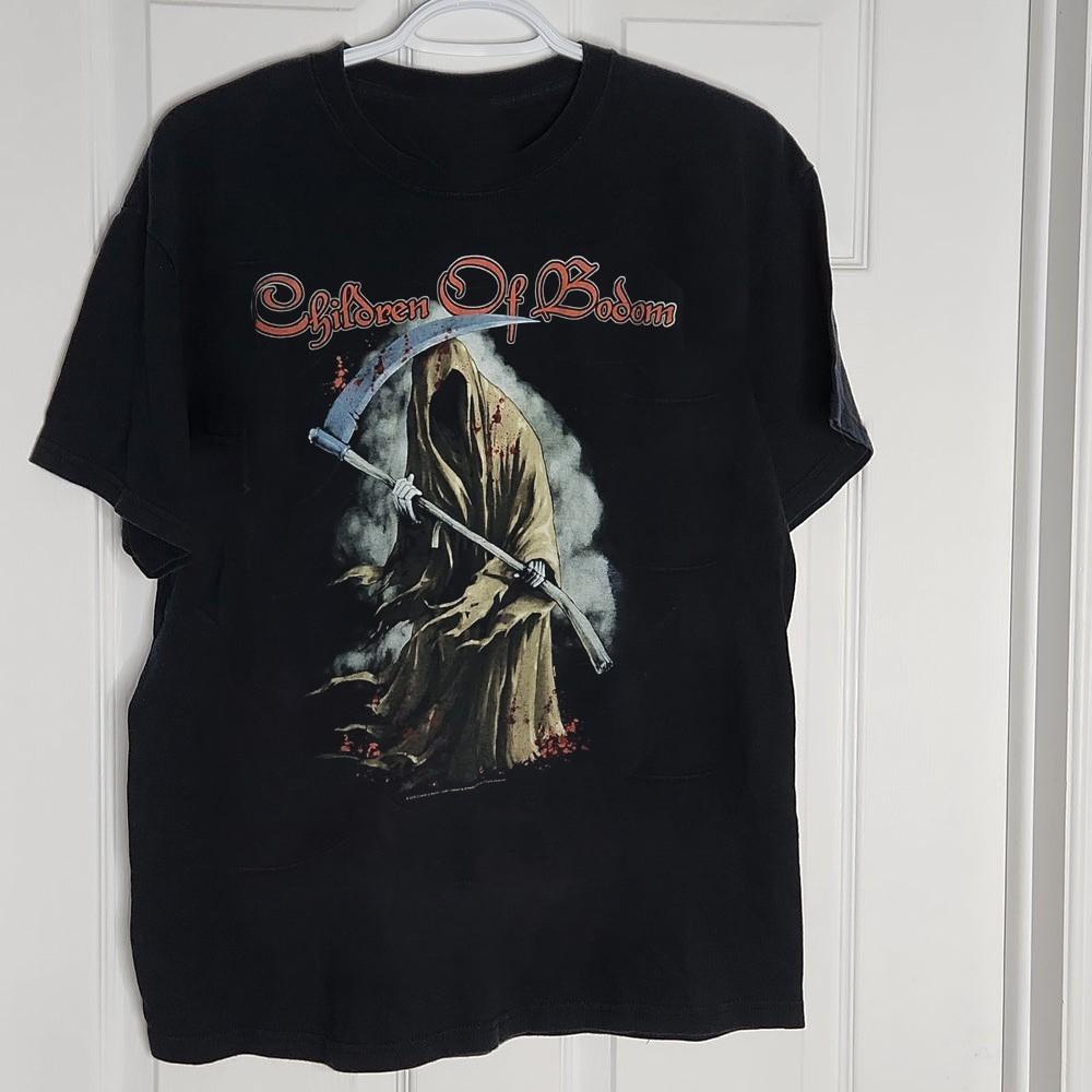 Новая хлопковая унисекс футболка Children Of Bodom Grey Reaper S-5XL DO217 XXXL