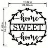 Home Sweet Home Wall Art Elegant Logo Décor for Interior Spaces Ideal for Bedroom and Living Room Stylish Mural and Gift Sticker