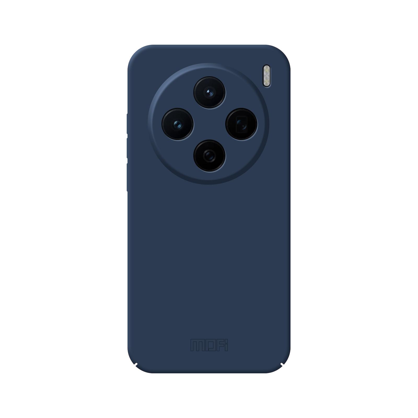 

Для vivo X200 5G MOFI Серия JK Qin Матовый чехол для телефона с покрытием Skin-Touch Акрил+ТПУ Противоударная накладка Blue