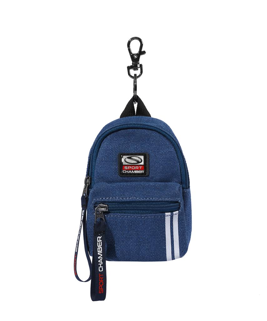SPORT CHAMBER Sc Mini Backpack Keychain (Navy)
