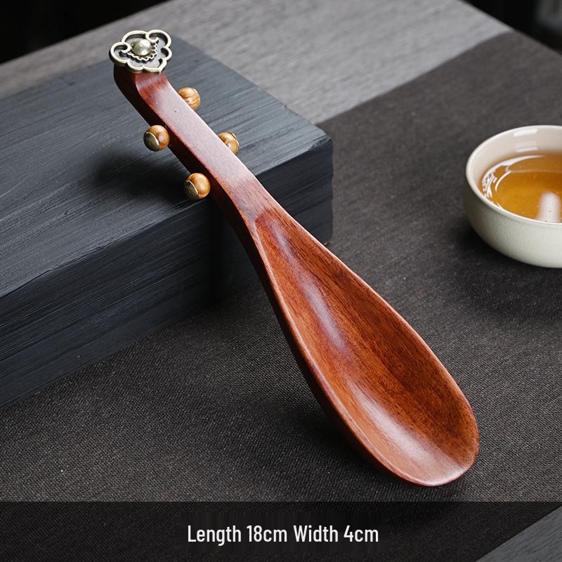 Ebony Wood Tea Scoop for Gongfu Tea Ceremony Rosewood Tea Scoop (No Box)