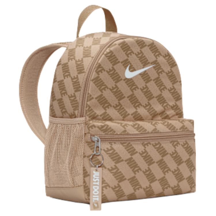 Nike Brasilia 11L Logo Polyester Mini Backpack Women Backpacks Beech HV6481-200