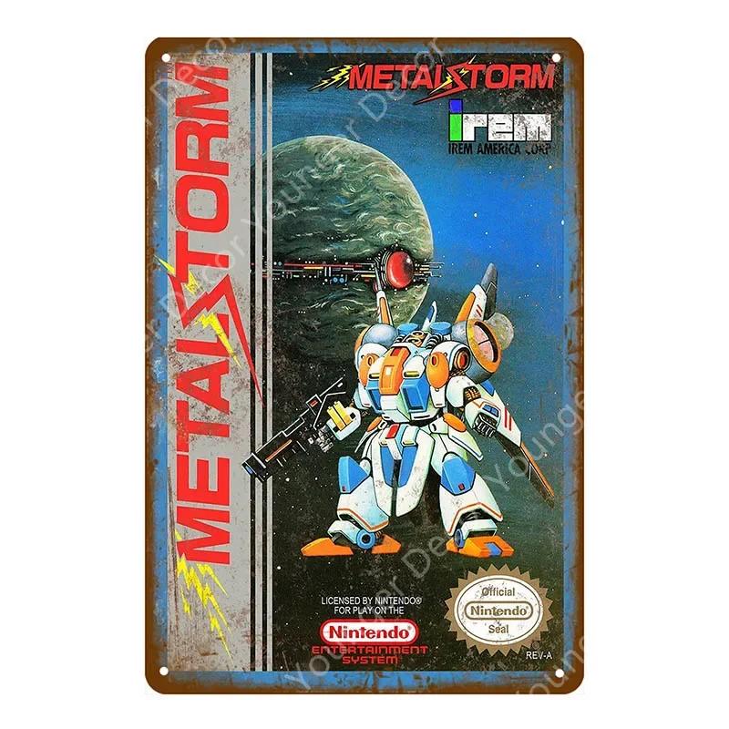 Anime Video Game Role Tin Sign Playroom Bedroom Wall Painting Plate Shabby Metal Signs Decor Vintage Art Decorative Wall Plaques