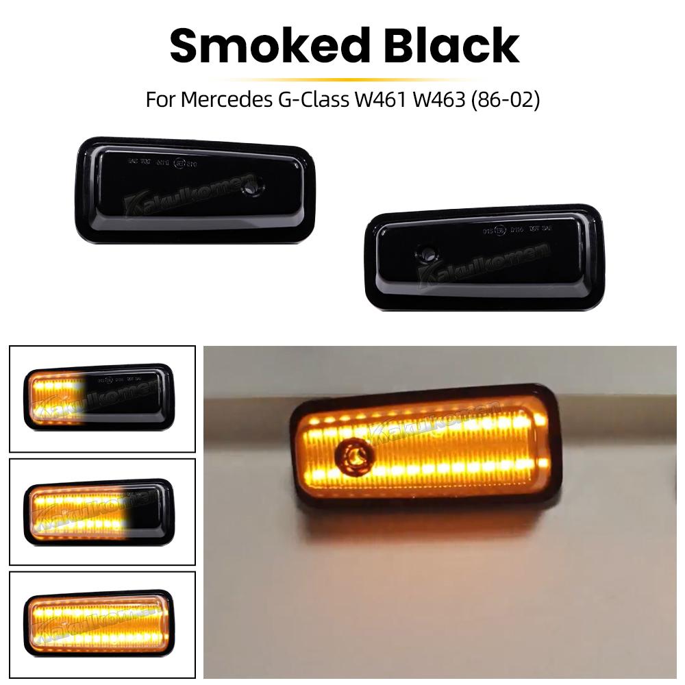 2Pcs Sequential Blinker Lamp Side Marker Light For Mercedes Benz G-Class W460 W463 W461 G500 G550 G55 G63 G65 Turn Signal Lights