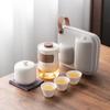 Travel Tea Set, Business Gift, Glass Outdoor Pot 2346 Ceramic Express Cup, Teapot
