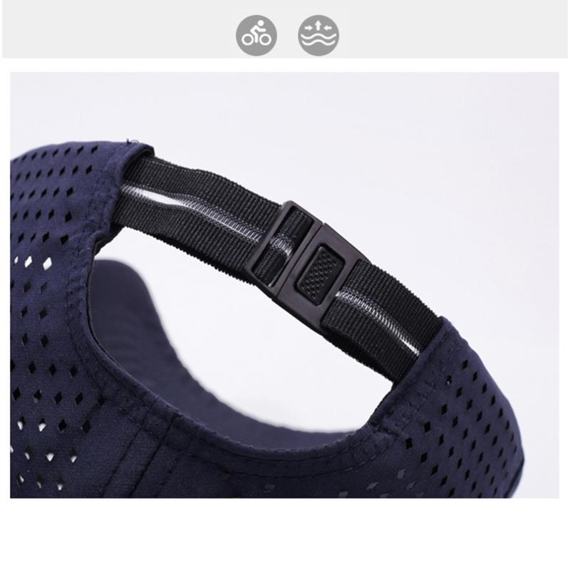 Sporty Polyester Sun Hat Adjustable Unisex Hat Sweat Wicking Design Outdoor Hiking Accessories
