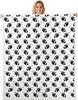 Airplane Pattern Blanket Soft Fleece Throw Kids Room Decor Aviation Theme Baby Gift Home Decoration