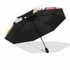 1pc Hello Kitty Characters Circular Artwork Umbrella with Plastic Handle,Suitable for All Seasons Home Travel Outdoor UmbrellaM961
