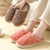Autumn and winter new plush thermal cotton slippers women's indoor home non-slip household couple plush slippers men's winter